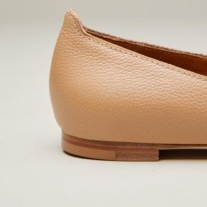 M.Gemi Nude Leather Flat